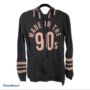 Made in the 90’s Gray/Pink Hoodie SM